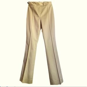 Classiques Entier Cotton blend Khaki Fine Dress Pants 4